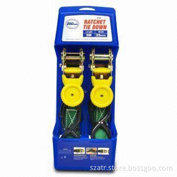 Car Ratchet Tie Down, Measuring 25mm x 5m